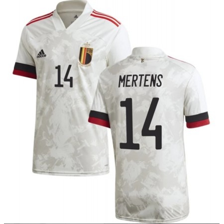 Fußballtrikots Belgien Mertens 14 Auswärts Trikotsatz Euro 2020